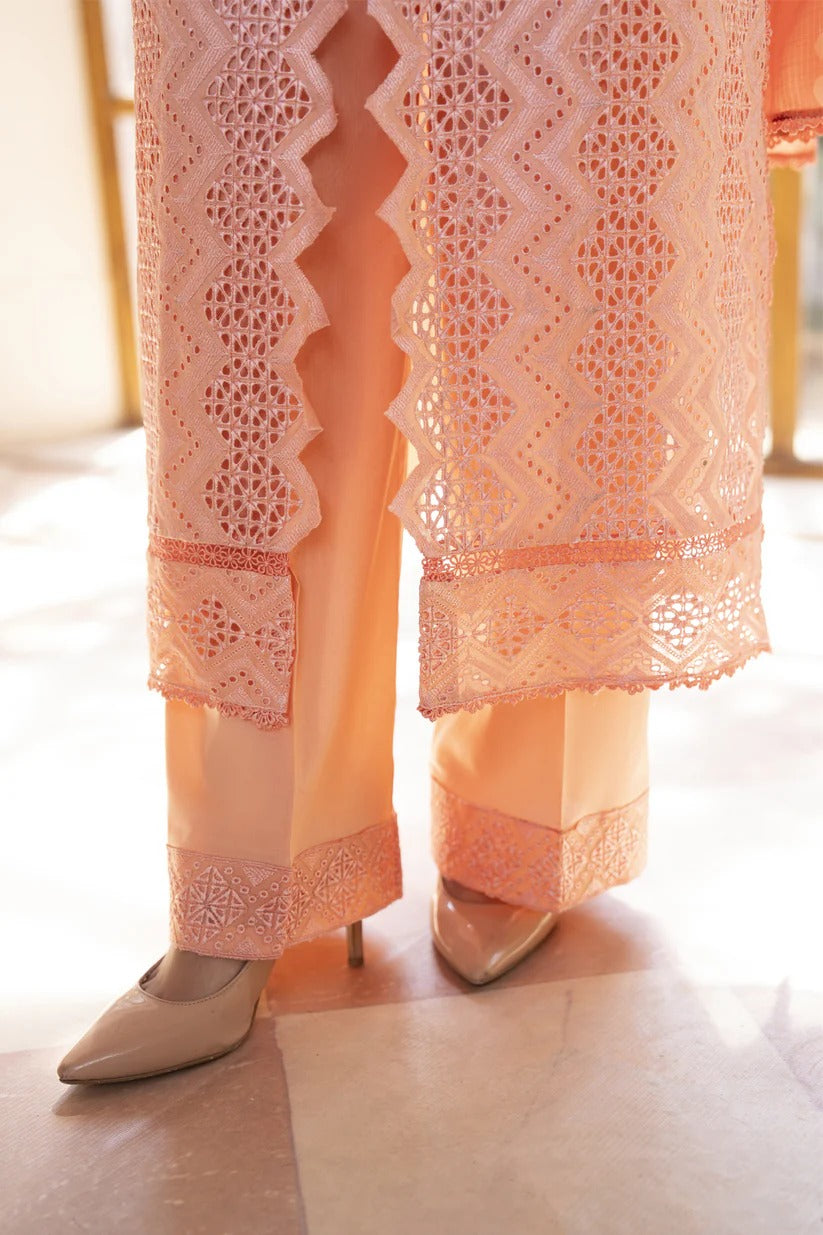 MIRAKHI LAWN 3PC - LAWN LASERCUT EMB SHIRT WITH MONARK PRINTED DUPATTA AND LAWN DYED TROUSER | RP-VOL-2