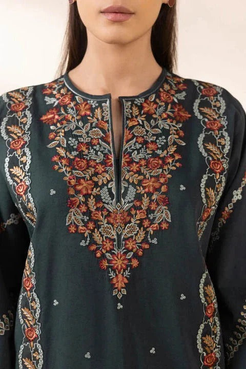 SAPPHIRE LAWN 3PC - LAWN EMB SHIRT WITH MONARK PRINTED DUPATTA AND LAWN DYED TROUSER | RP-3651