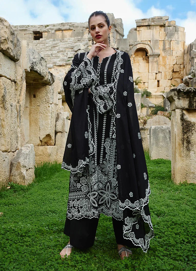 IMAGE LAWN 3PC - LAWN EMB SHIRT WITH BAMBER CHIFFON EMB DUPATTA AND LAWN EMB TROUSER | RP-3759