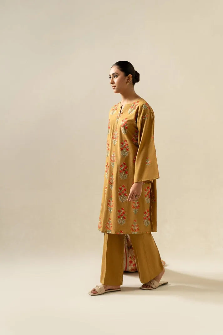 Sapphire- 3PC Dhanak Embroidered Shirt With Twil Print Wool Shawl & Trouser-RP-3355