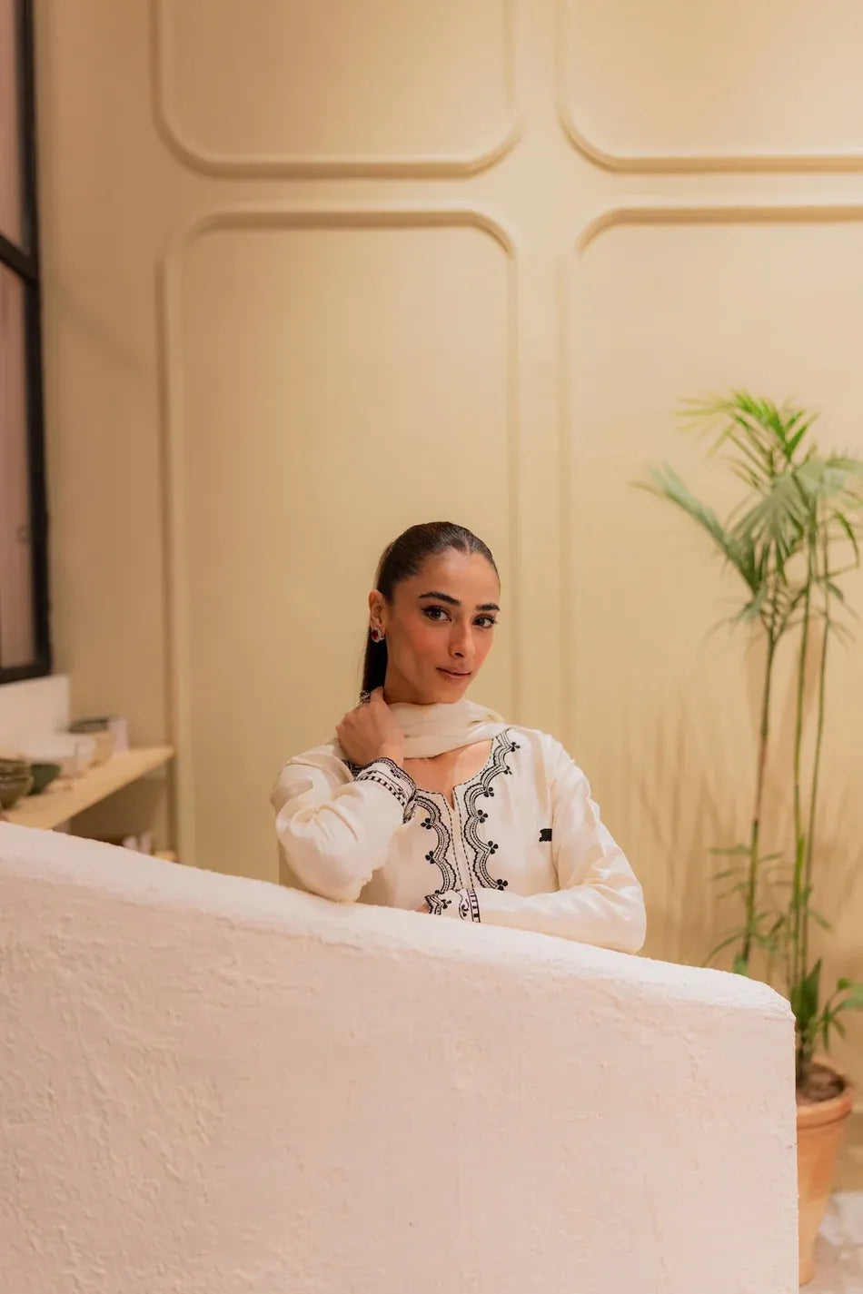 MIRANA-3PC LAWN EMBROIDERED SHIRT WITH BAMBER TYE&DYE CHIFFON DUPATTA AND TROUSER-RP-4563