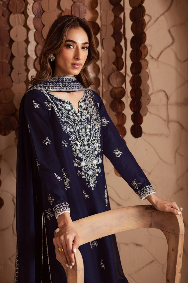 BATIK-3PC DHANAK EMBROIDERED SHIRT WITH CHIFFON EMBROIDERED DUPATTA AND EMB TROUSER BIC-4180