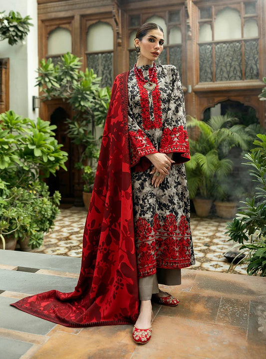 ZAINAB CHOTTANI LAWN 3PC - LAWN EMB PRINTED SHIRT WITH LAWN PRINTED DUPATTA AND LAWN PRINTED TROUSER | RP
