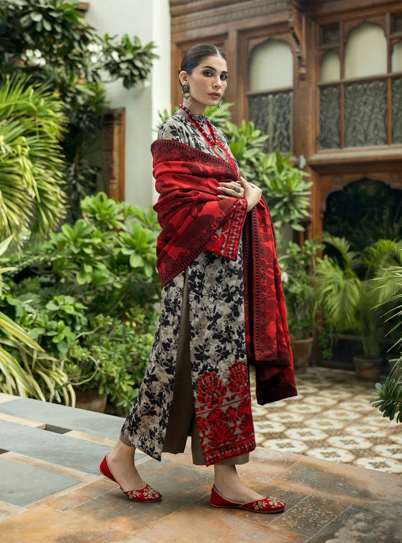 ZAINAB CHOTTANI LAWN 3PC - LAWN EMB PRINTED SHIRT WITH LAWN PRINTED DUPATTA AND LAWN PRINTED TROUSER | RP