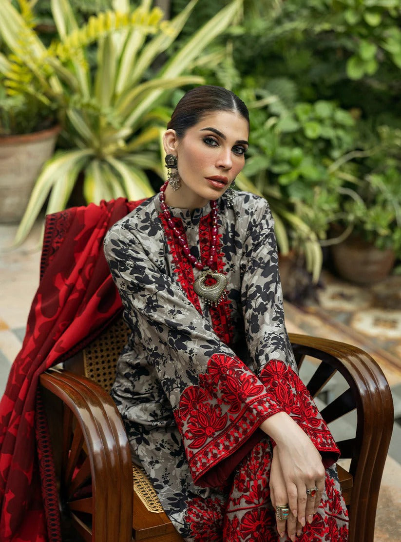 ZAINAB CHOTTANI LAWN 3PC - LAWN EMB PRINTED SHIRT WITH LAWN PRINTED DUPATTA AND LAWN PRINTED TROUSER | RP