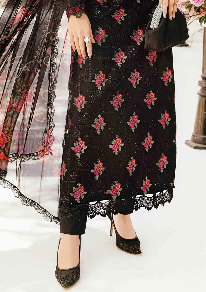 MARIA.B LAWN 3PC - LAWN EMB SHIRT WITH MONARK PRINTED DUPATTA AND LAWN DYED TROUSER | RP-3775