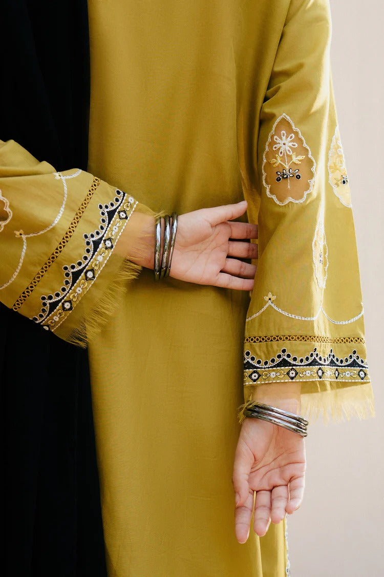 ZARA SHAHJAHAN-3PC DHANAK EMBROIDERED SHIRT WITH CHIFFON EMBROIDERED SHAWL & DHANAK TOUSER-BIC-4222