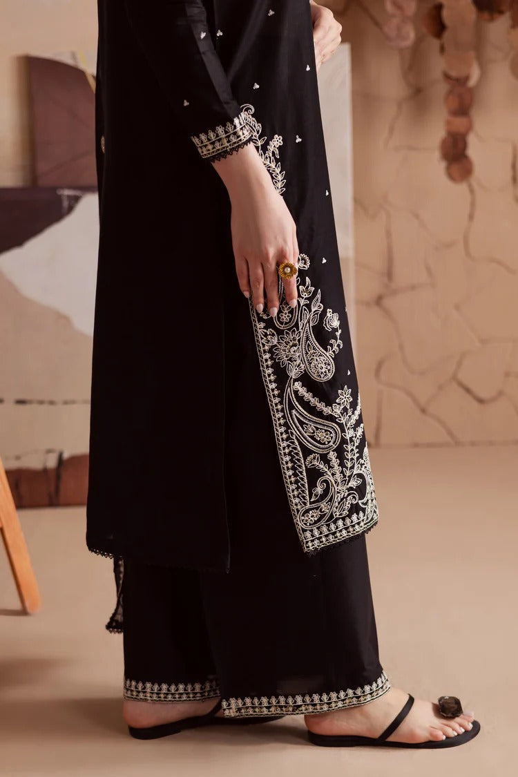 BATIK-3PC DHANAK EMBROIDERED SHIRT WITH CHIFFON EMBROIDERED DUPATTA AND TROUSER BIC-4155