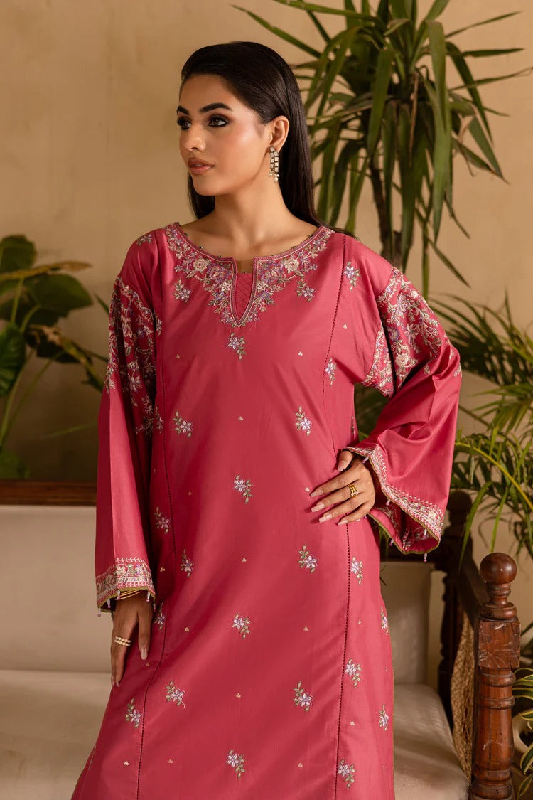 BATIK-2PC DHANAK EMBROIDERED SHIRT & EMBROIDERED TROUSER-BIC-114