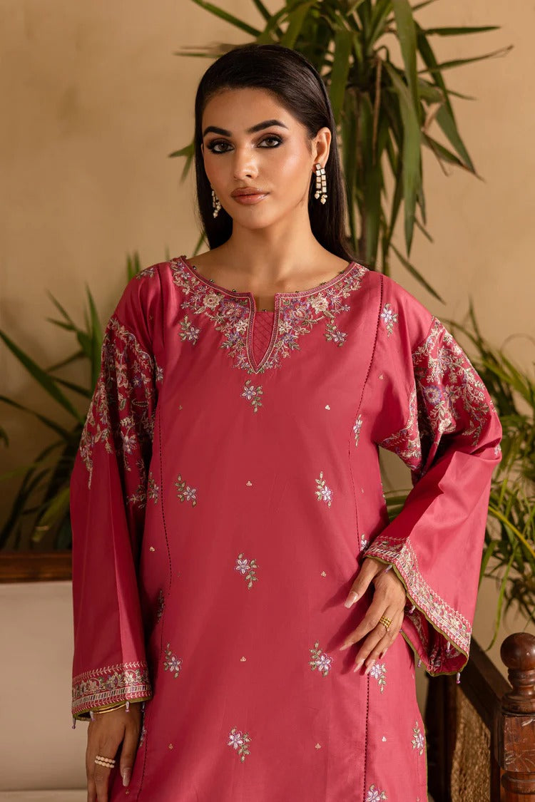 BATIK-2PC DHANAK EMBROIDERED SHIRT & EMBROIDERED TROUSER-BIC-114