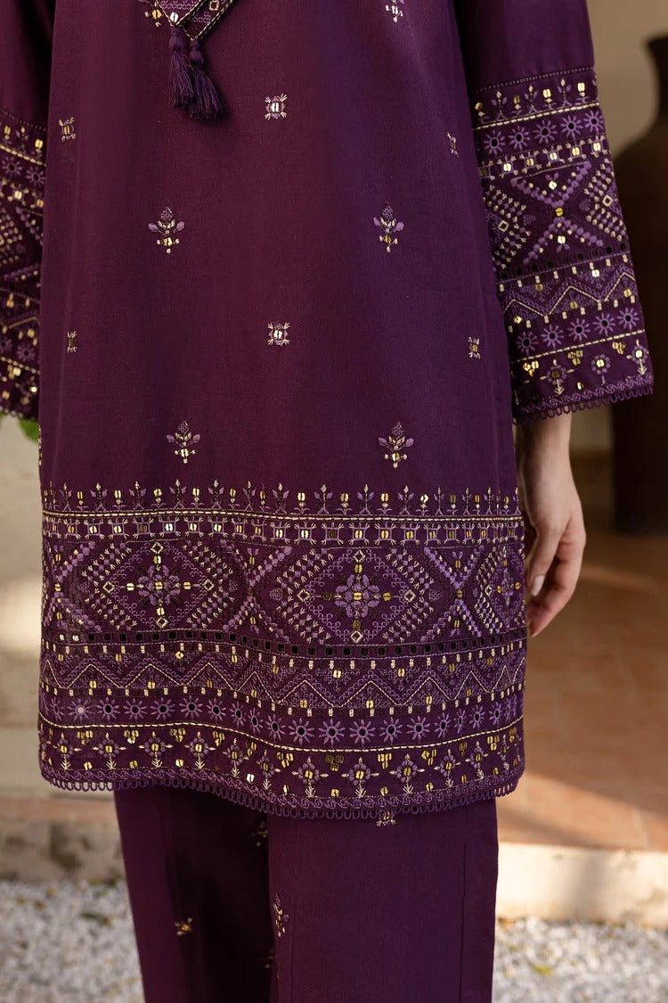 BATIK-2PC DHANAK EMBROIDERED SHIRT & EMBROIDERED TROUSER-BIC-108