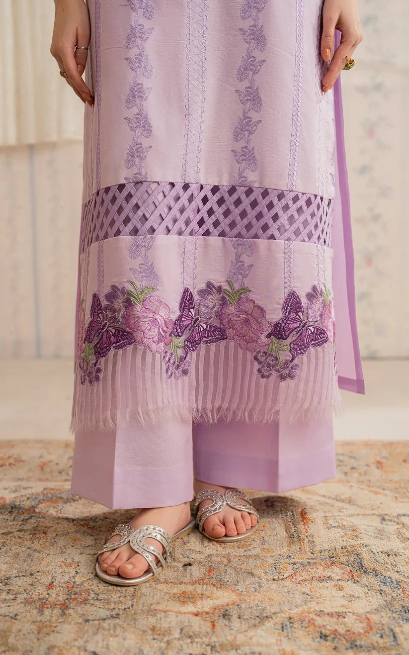 ASIFA NABEEL LAWN 3PC - LAWN EMB SHIRT WITH MONARK PRINTED DUPATTA AND LAWN DYED TROUSER | RP-3756