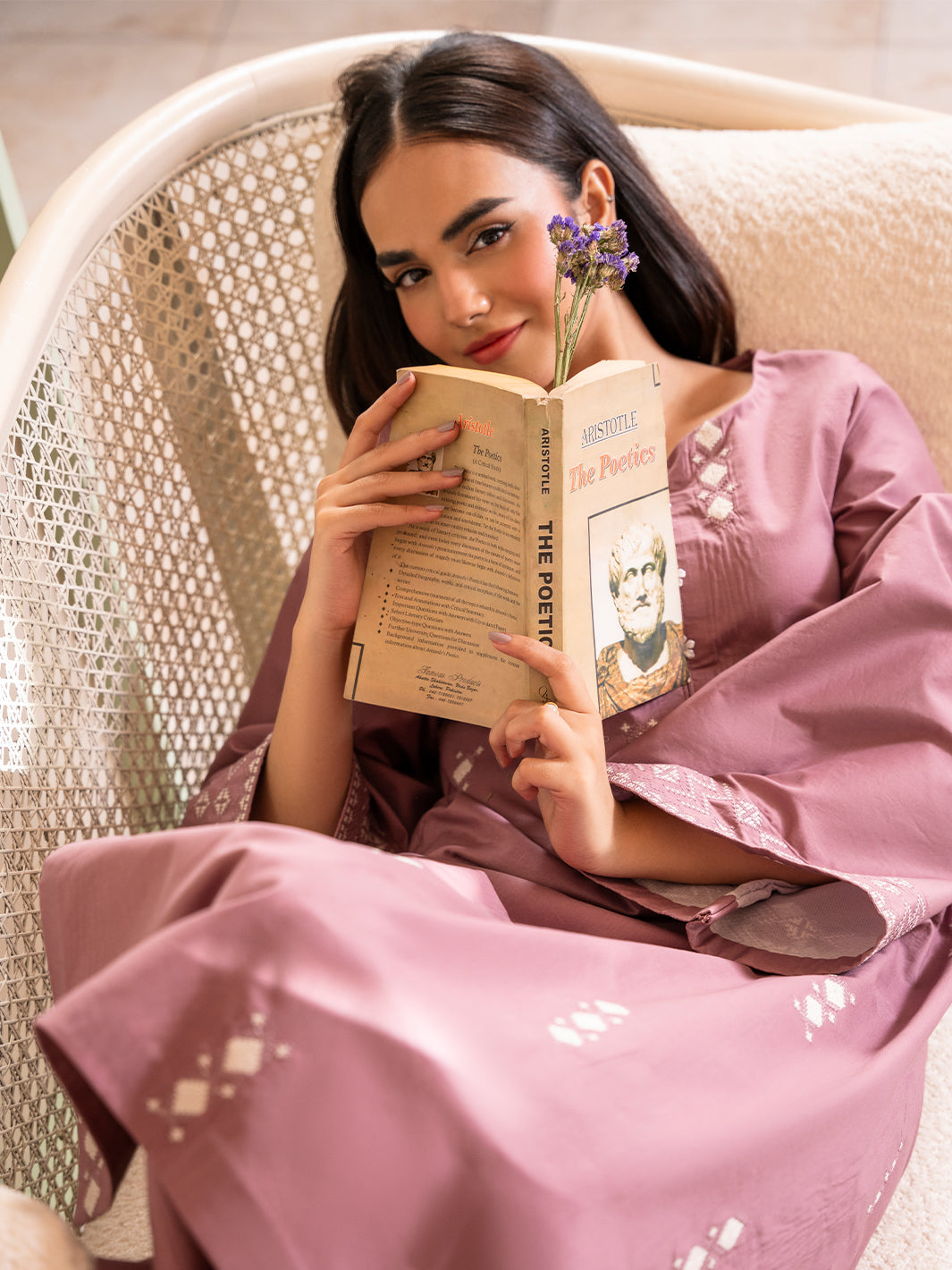 IZEL-2PC DHANAK EMBROIDERED SHIRT WITH DHANAK EMBROIDERED TROUSER-BIC-103