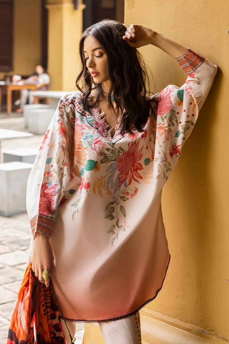 MUSHQ LAWN 3PC - LAWN PRINTED SHIRT WITH CHIFFON PRINTED DUPATTA AND LAWN PRINTED TROUSER | RP-2508