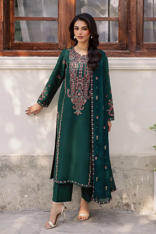 BATIK-3PC LAWN EMBROIDERED SHIRT WITH CHIFFOON EMBROIDERED DUPATTA AND TROUSER-RP-4744