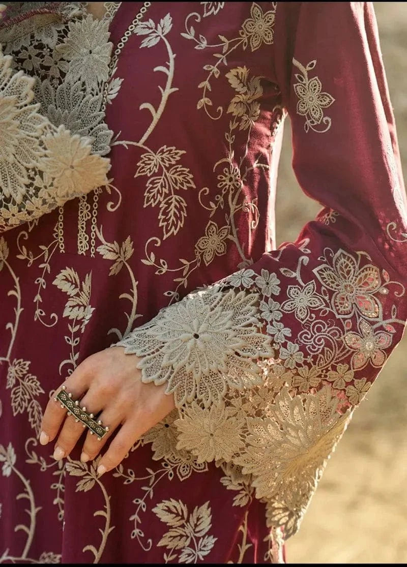 IMAGE LAWN 3PC - LAWN EMB SHIRT WITH MONARK PRINTED DUPATTA AND LAWN DYED TROUSER | RP-3598