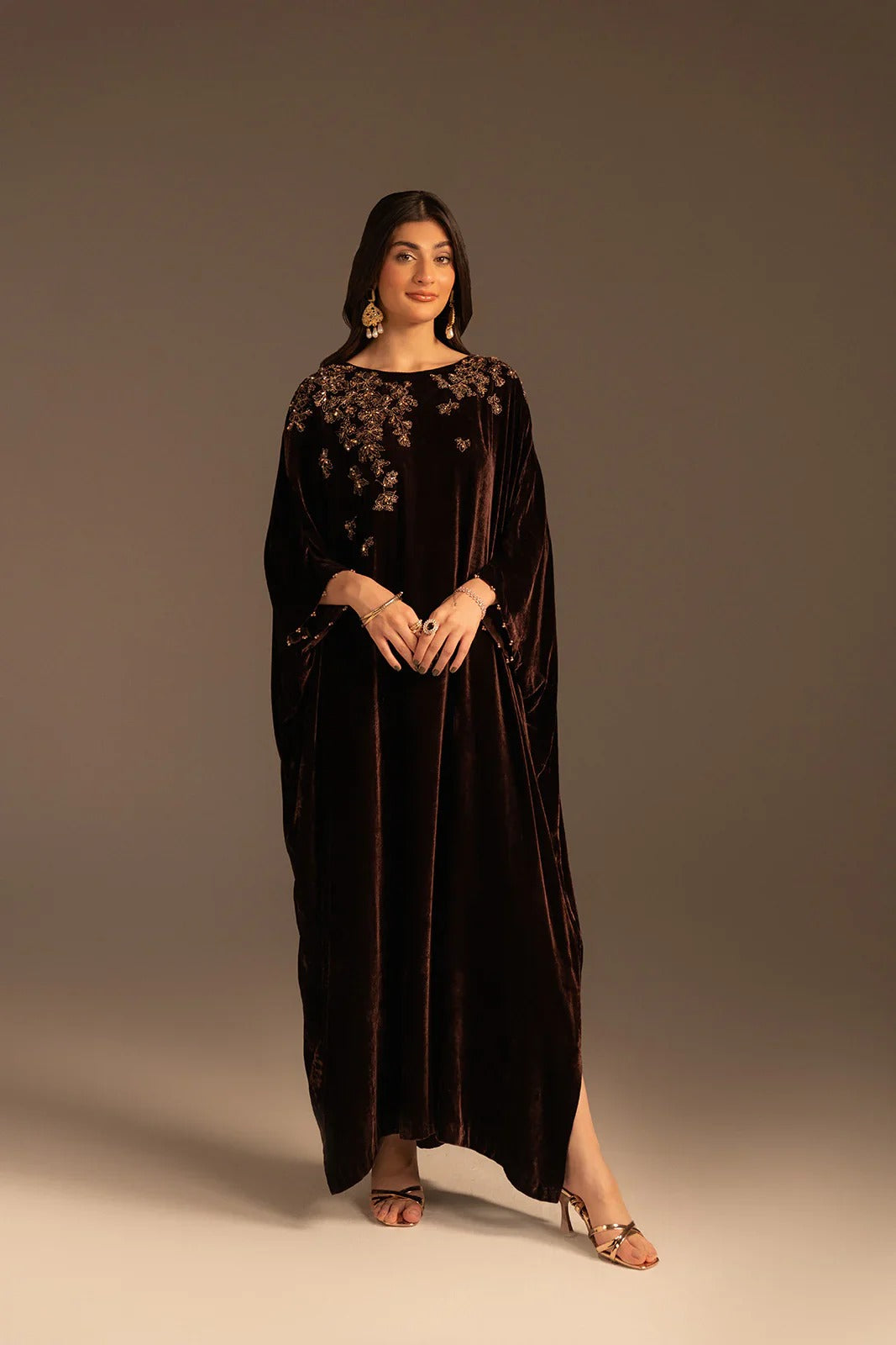 VELVET BLOOM KAFTAN