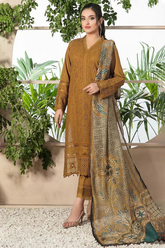 Zainab Chotani Chikenkari Lawn Emb 3Pcs 1036 rangpasand.com 01