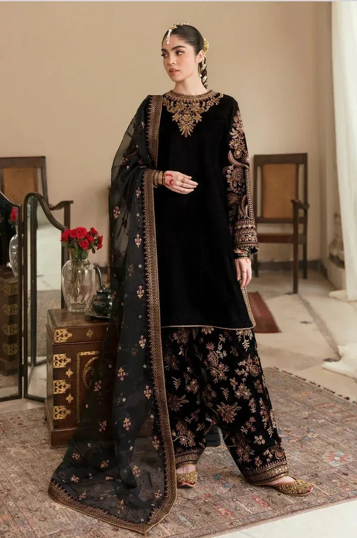 Mystic Noir | Velvet | Ready To wear - Rang Pasand