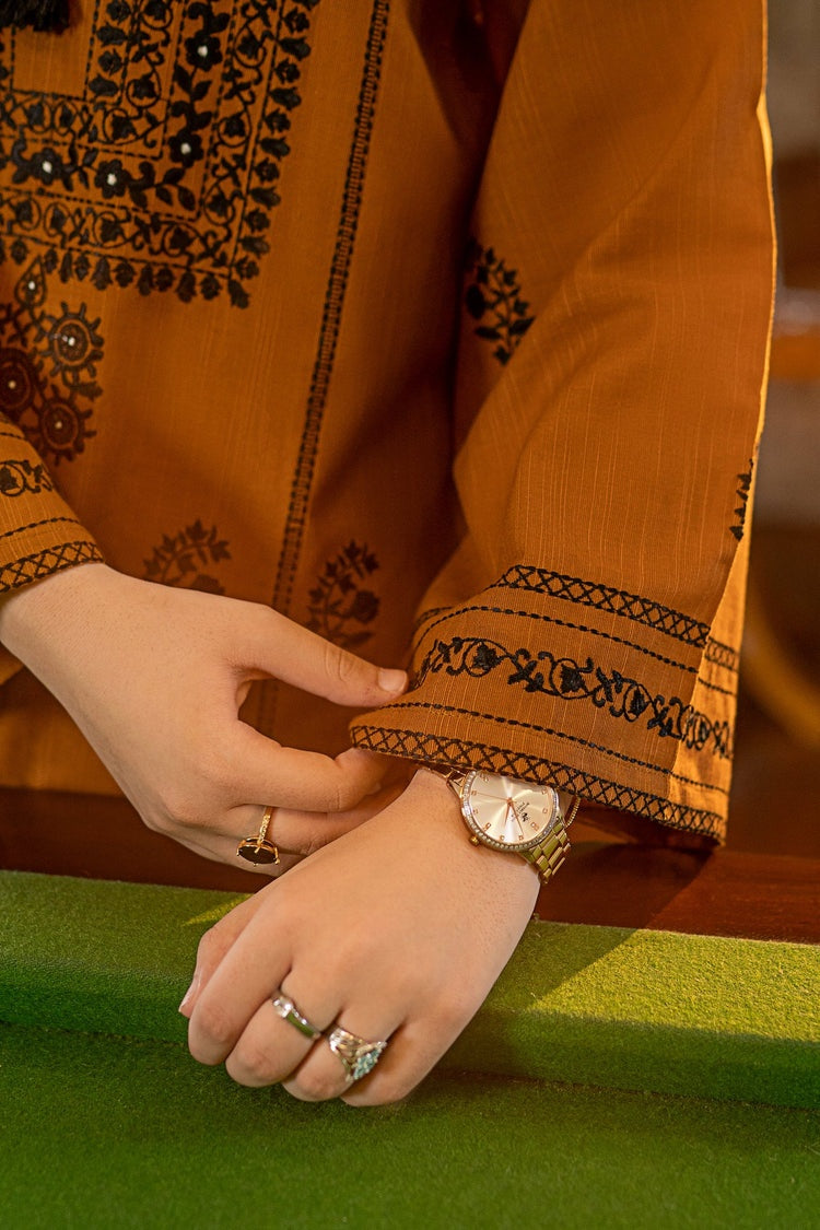 URGE-2PC DHANAK EMBROIDERED SHIRT AND EMBROIDRED TROUSER-BIC-135