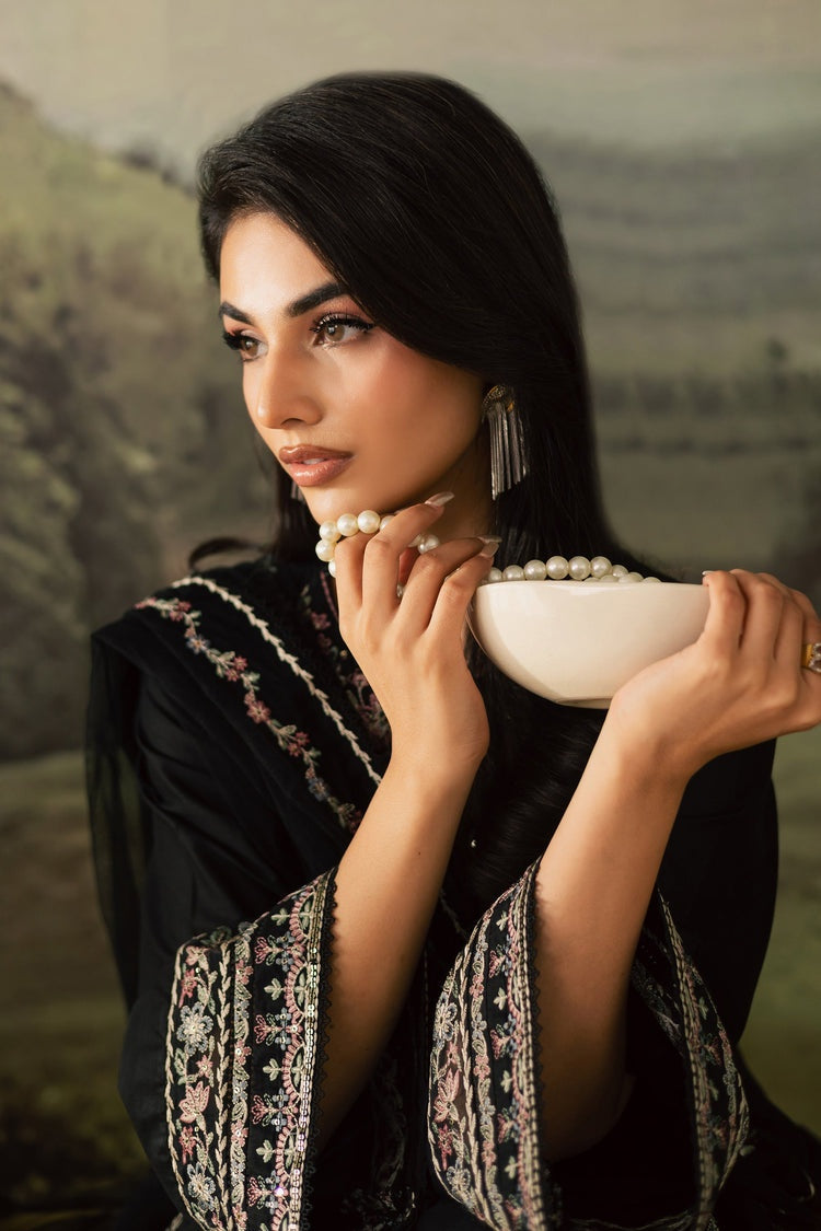 BATIK-3PC DHANAK EMBROIDERED SHIRT WITH CHIFFON EMBROIDERED DUPATTA AND TROUSER-BIC-4274