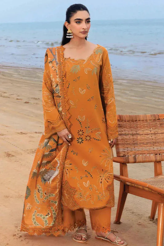 RANG RASIYA-3PC LAWN EMBROIDERED SHIRT WITH CHIFFON PRINTED DUPATTA AND TROUSER -RP-4556